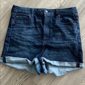 American eagle high rise curvy denim short
